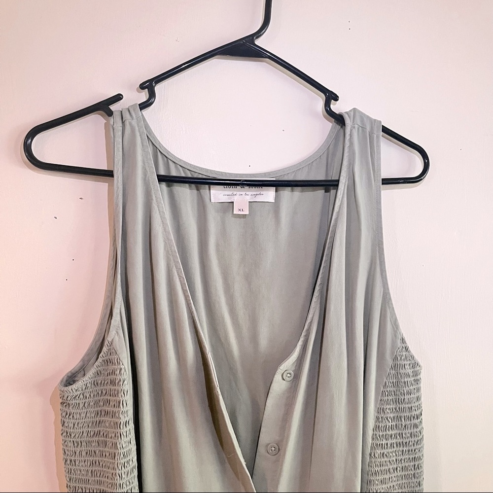 Green button up maxi dress